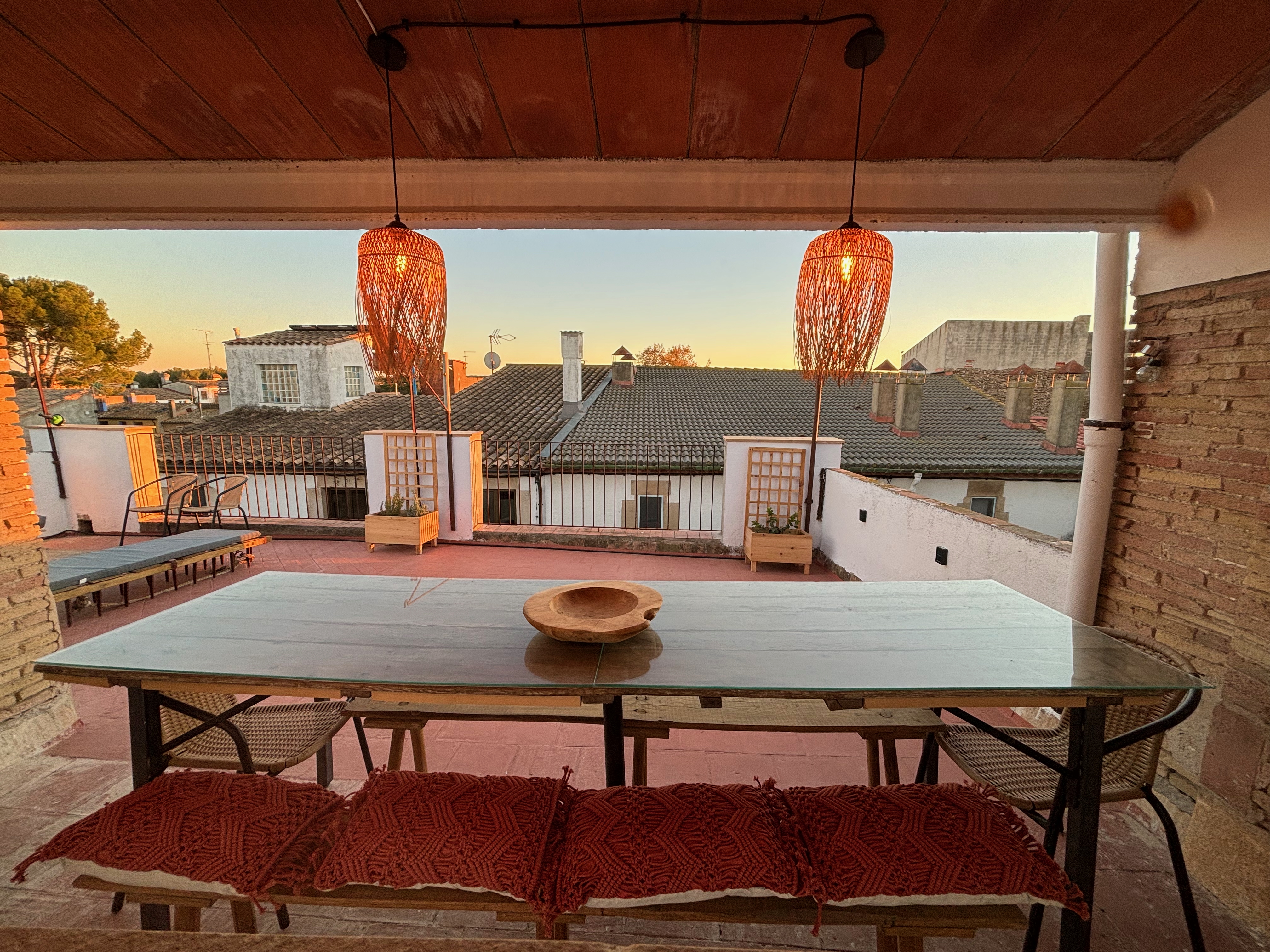 Can Joan Empordà — terrassa amb vistes als terrats d'Ordis